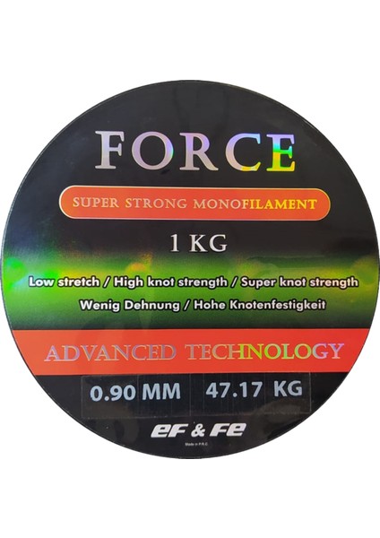 Force 1200M 0.90MM Bobin Misina Çekeri 47.17KG Beyaz