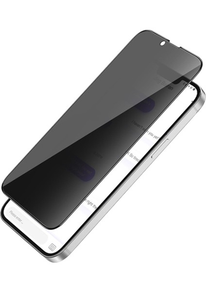 Iphone 13 Pro Max Uyumlu 3D Full Privacy Gizlilik Hayalet Cam Ekran Koruyucu