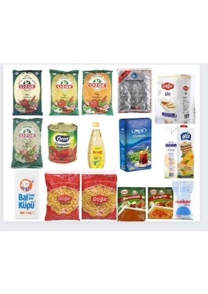 Ramazan Kumanya Erzak Gıda Kolisi 16 Parça Ekonomik Paket
