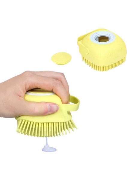 Yumuşak Silikon Malzemeli Esnek Jel Hazneli Masaj Fonksiyonlu Etkili Banyo Duş Kese Lifi-