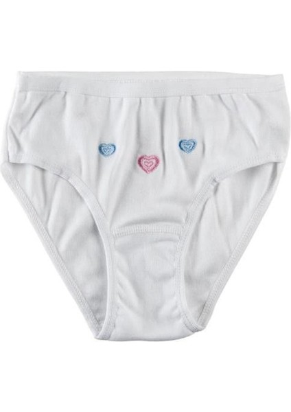 Kız Çocuk Slip Külot 6' Lı %100 Pamuklu