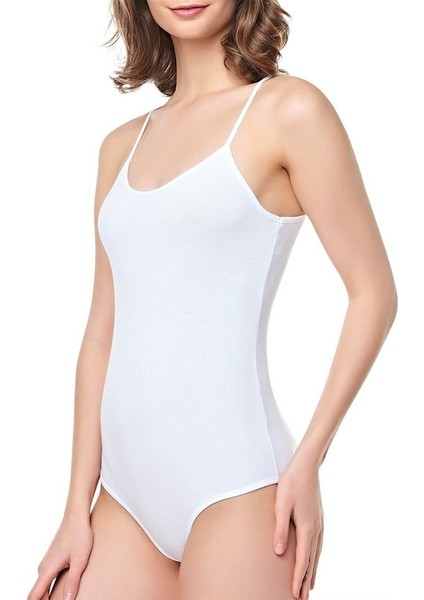 6'lı Paket 1026 Ip Askılı Çıtçıtlı Body Beyaz