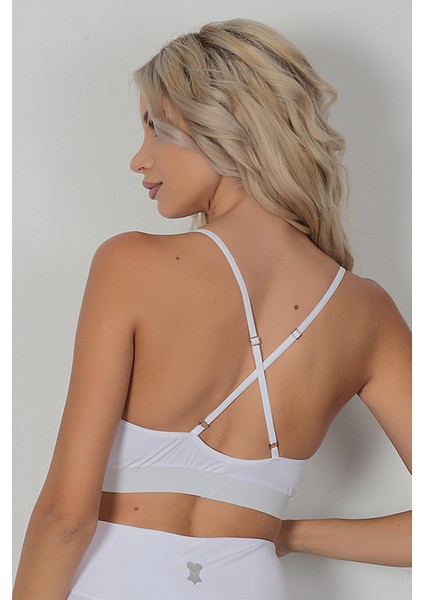 Kadın Beyaz Bralet Fitness Sütyeni fiyatları