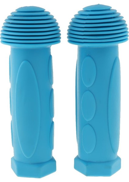 Saplar Scooter Mantar Stil Bar Kavrama Kauçuk Kapak Kolu Sonu F Tipi - Mavi (Yurt Dışından)