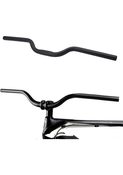 Dağ Bisikleti Gidon 25.4mm Riser Bar Dh Yokuş Aşağı Bisiklet Fit 22.2mm Dia 600MM 70MM (Yurt Dışından) fırsatları