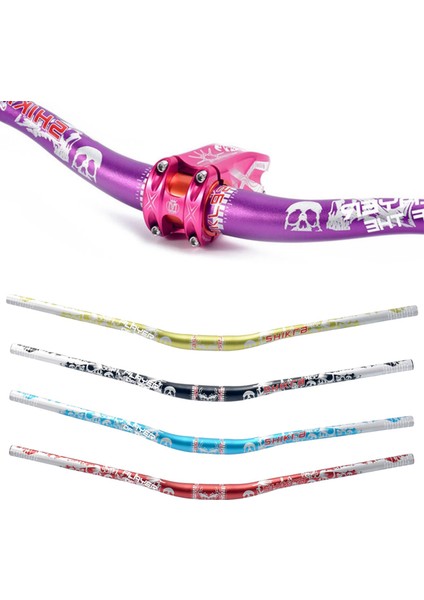 Dağ Bisikleti Bisiklet Gidon Yokuş Aşağı Bisiklet Yükseltici Bar 31.8mm 720MM / 780MM Siyah 720MM (Yurt Dışından)