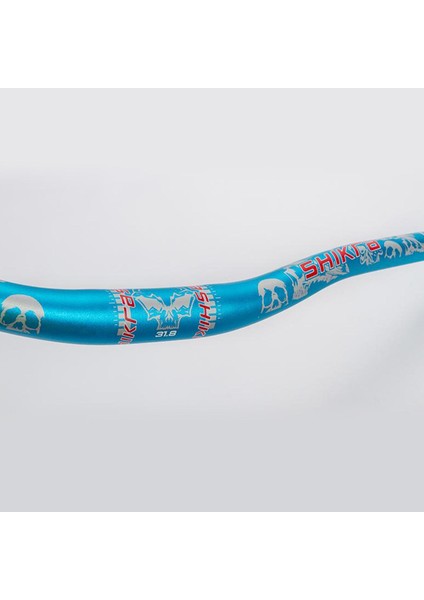 Dağ Bisikleti Bisiklet Gidon Yokuş Aşağı Bisiklet Yükseltici Bar 31.8mm 720MM / 780MM Mavi 720MM (Yurt Dışından)
