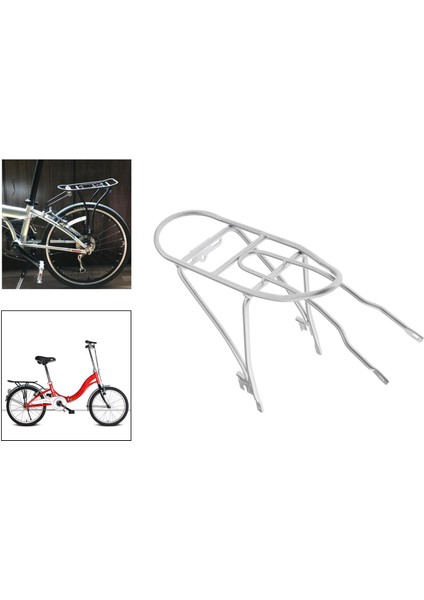 Bisiklet Arka Raflar Için Dahon P8 Alüminyum Alaşım Arka Raf Kargo Taşıyıcı Pannier Gümüş ile Bahar Klip (Yurt Dışından)
