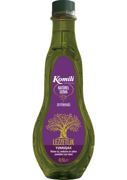 Lezzetlik Yumuşak Natürel Sızma Zeytinyağı 500 ml