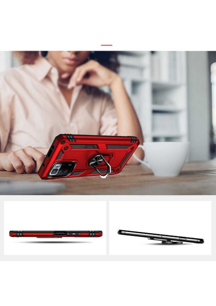 Xiaomi Poco X3 Gt Kılıf Çift Katmanlı Yüzüklü Manyetik Vega Kapak fiyatları