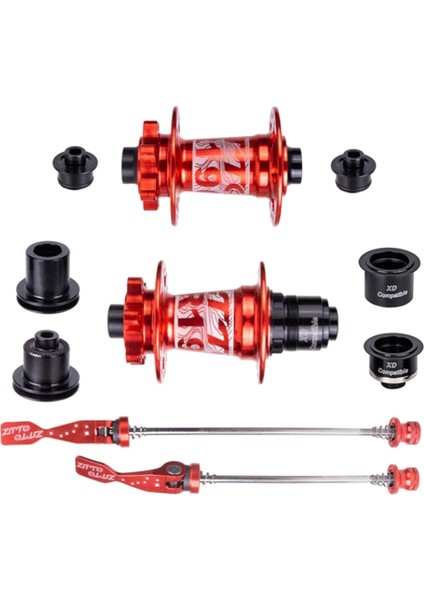 32-Delik Bisiklet Hub 32 H Freehub Hızlı Yayın Şiş Xd Hg Bileşen Parçaları Xd Kırmızı (Yurt Dışından)