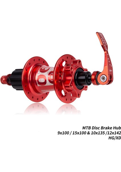 32-Delik Bisiklet Hub 32 H Freehub Hızlı Yayın Şiş Xd Hg Bileşen Parçaları Xd Kırmızı (Yurt Dışından) fiyatları