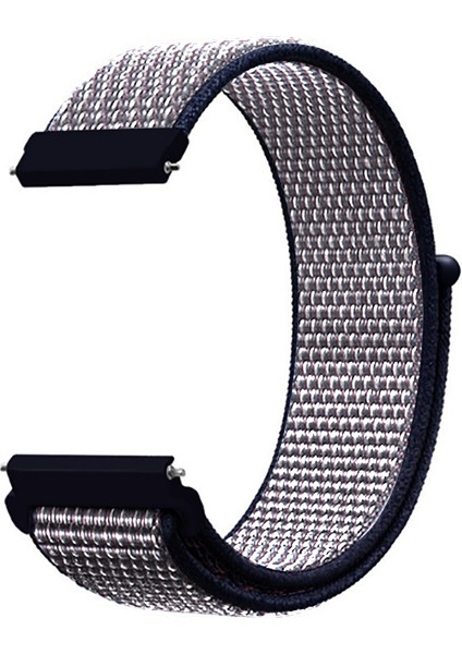 Huawei Watch Gt 3 46MM Hasır Kordon Naylon Örgü Tasarım 22MM Akıllı Saat Kordon