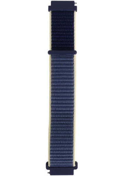 Huawei Watch Gt 3 46MM Hasır Kordon Naylon Örgü Tasarım 22MM Akıllı Saat Kordon