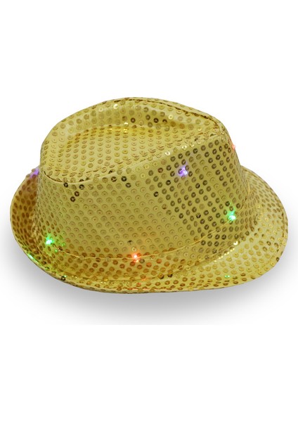 Moda LED Parlayan Flaş Floresan Caz Kovboy Şapkası Şapka (Yurt Dışından)