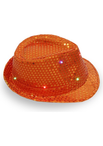 Moda LED Parlayan Flaş Floresan Caz Kovboy Şapkası Şapka (Yurt Dışından)