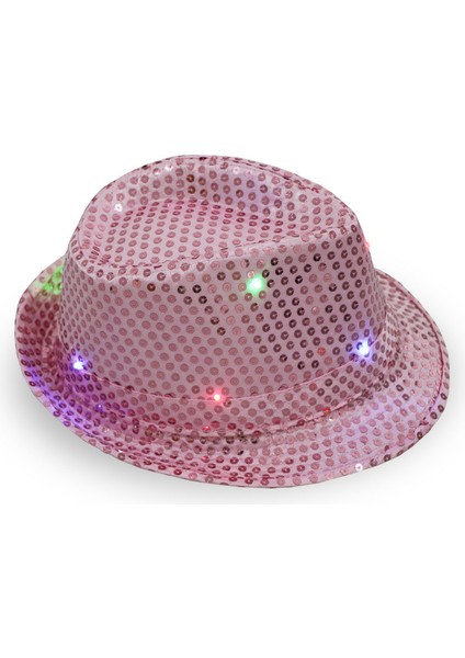 Moda LED Parlayan Flaş Floresan Caz Kovboy Şapkası Şapka (Yurt Dışından)