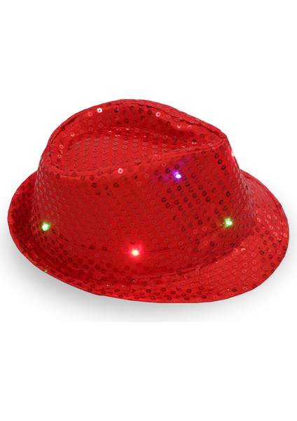 Moda LED Parlayan Flaş Floresan Caz Kovboy Şapkası Şapka (Yurt Dışından)