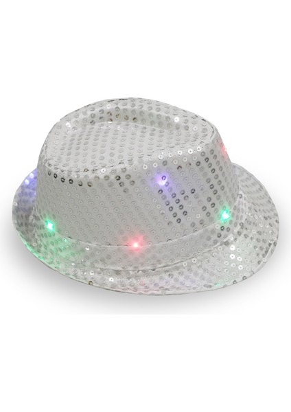 Moda LED Parlayan Flaş Floresan Caz Kovboy Şapkası Şapka (Yurt Dışından)