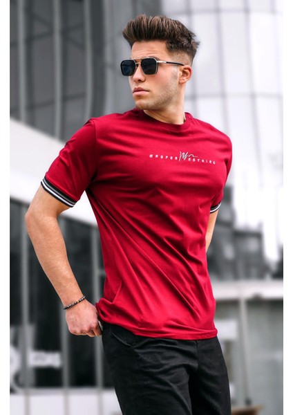 Bordo Basic Erkek Tişört