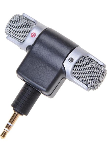 3.5mm Stereo Mikrofon Elektret Kondenser Kablosuz Mikrofon Kaydedici Telefon Için (Yurt Dışından) fırsatları