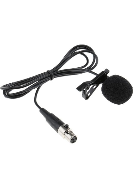 Lavalier Yaka Kravat Mic Radyo Hoparlörler Için Tek Yönlü Mikrofon Mini Xlr 4pin (Yurt Dışından)