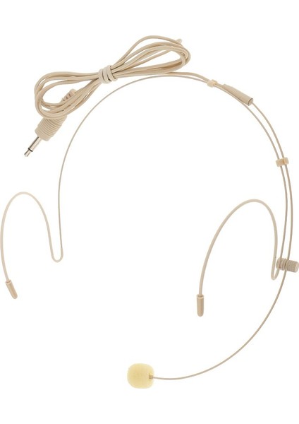 Bej Kulakiçi Mono Headworn Kulaklık Başkanı Monte Mikrofon Mic 3.5mm (Yurt Dışından)