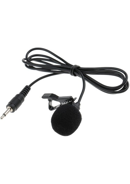 3.5mm Mono Düz Açı Lavalier Yaka Kravat Mikrofon Tek Yönlü Mikrofon 3.5mm Düz Açı (Yurt Dışından)