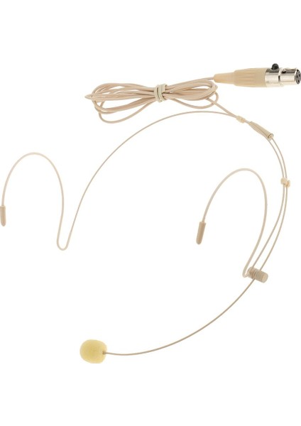 Earhook Mini Xlr Kulaklık Mikrofon Parçaları Bej 3pin Için Kafa Monte (Yurt Dışından)