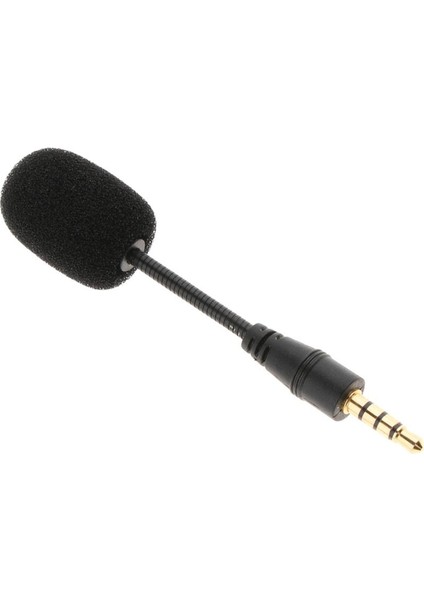 3.5mm Mini Condenser Mic Smartphone Mıc Kayıt Için 4 Kutup Pin Düz Kafa 3.5mm 4 Kutuplu Pin Düz Kafa (Yurt Dışından)