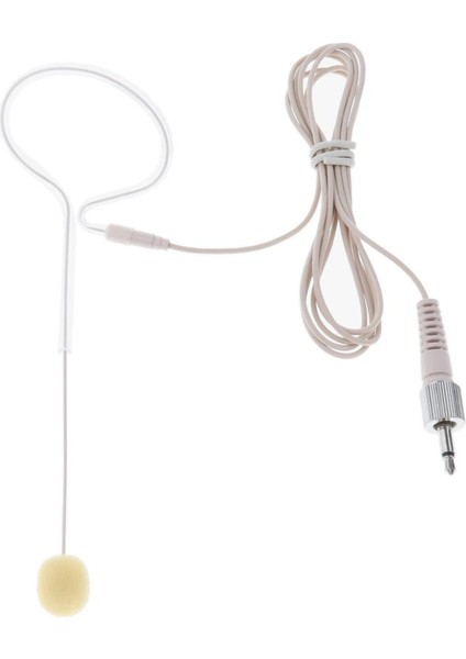 1 Parça Tek Kulak Kancası Mono Mikrofon Toplantı Kursu Için 3.5mm Somun Fiş (Yurt Dışından)