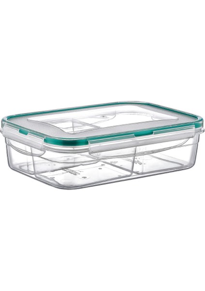 Dikdörtgen 3 Bölmeli Saklama Kabı Freshbox 1 Lt