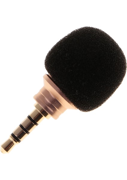 Taşınabilir 3.5mm Mini Cep Telefonu Mikrofon Sohbet Sohbet Siyah (Yurt Dışından)