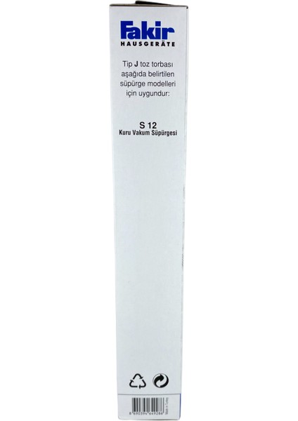 Toz Torbası Tip J