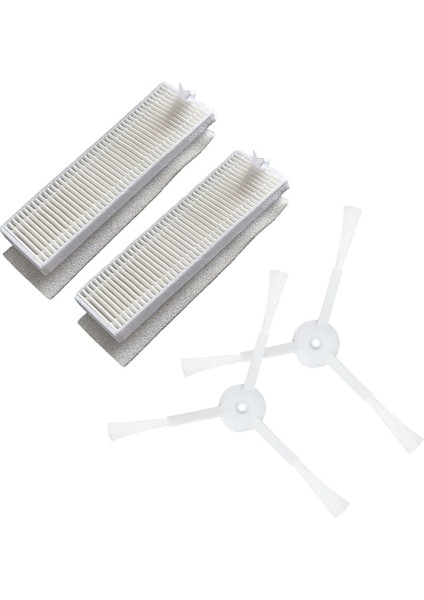 Xiaomi Uyumlu Mijia G1 Mjstg1 Robot Süpürge Hepa Filtre ve Yan Fırça 2 Li Paket