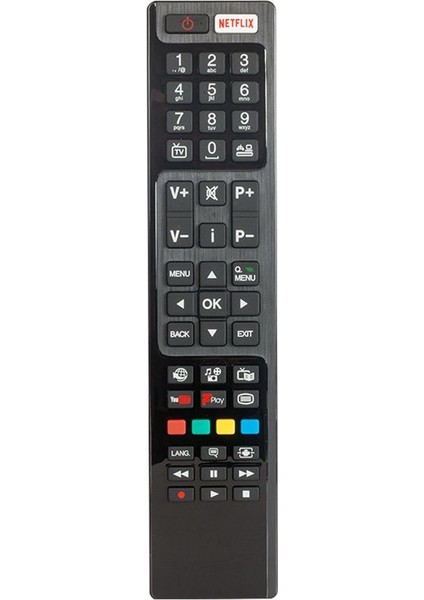 Vestel Uyumlu Netflix Youtube Play Tuşlu LED Tv Kumandası