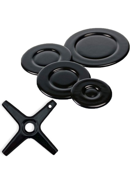 Simton - Twix - Ukinox Uyumlu Cezvelik Aparatı ve Ankastre Set Üstü Ocak 4 Lü Kapak Takımı