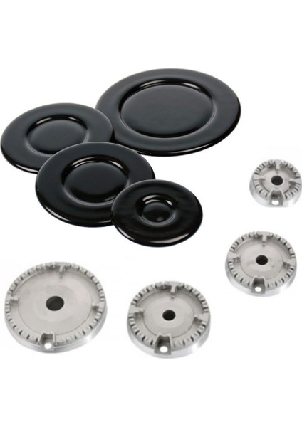 Cvs - Dominox - Icf Uyumlu Set Üstü Ocak Ankastre Bek ve Kapak Takımı 4 Göz Tam Set (8 Parça)