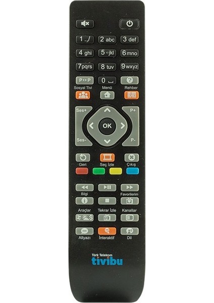 Tivibu Hd Uydu Alıcı Kumandası