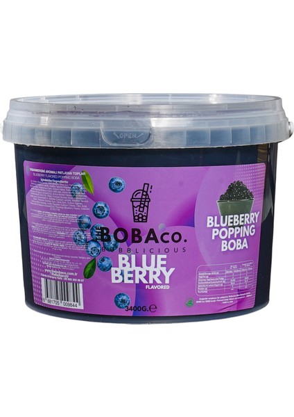 Bubble Tea Boba - Yaban Mersini / Blueberry 3,4 kg