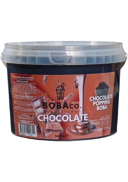 Bubble Tea Boba – Çikolata / Chocolate 3,4 kg