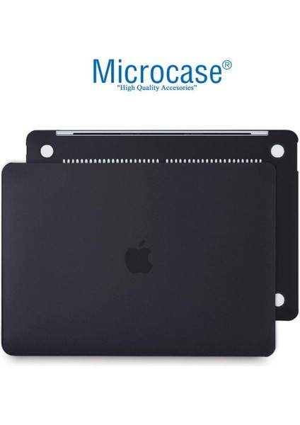 MacBook Pro 16 16.2 Inch M1 Max 2021 A2485 Shell Rubber Kapak Kılıf - Siyah