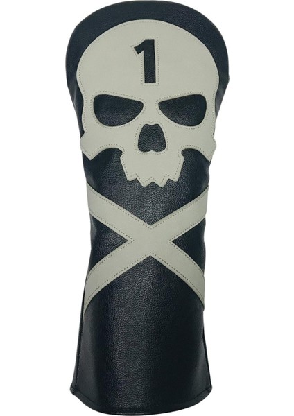 Kafatası Golf Başkanı Kapak Fairway Hibrid Sürücü Ahşap Kulübü Headcover Sleeve Guard No.1 (Yurt Dışından) modelleri