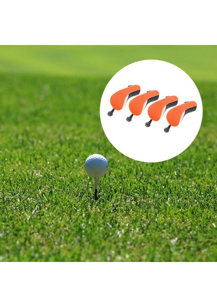 4x Kalın Golf Hibrid Kulübü Kafa Değiştirilebilir No.tag Kafa Kapak Turuncu ile Kapakları (Yurt Dışından) fırsatları