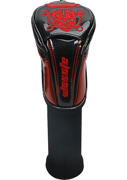 Golf Sürücüsü Headcover Pu Deri Kulübü Kafa Kapak W / No. Değiştirilebilir Tag Siyah Ut (Yurt Dışından)