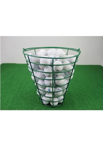 Anti-Pas Golf Topu Metal Sepet Konteyner Golf Kulüpleri Aralığı Uygulama Yeşil Fit 100 Topları (Yurt Dışından)