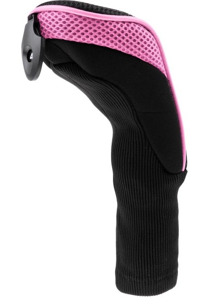 Hibrid Yardımcı Programı Golf Kulübü Kafa Kapak Headcover W / Değiştirilebilir Numara Tag Pembe (Yurt Dışından)