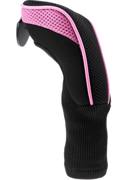 Hibrid Yardımcı Programı Golf Kulübü Kafa Kapak Headcover W / Değiştirilebilir Numara Tag Pembe (Yurt Dışından)
