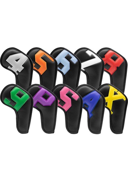 Golf Kulübü Başkanı Demir Kapak Seti Hibrit Headcover Açık Spor Araçları Siyah Kapakları (Yurt Dışından) fiyatları