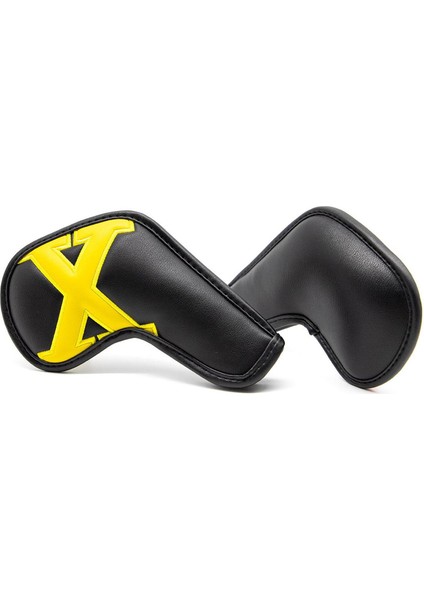 Golf Kulübü Başkanı Demir Kapak Seti Hibrit Headcover Açık Spor Araçları Siyah Kapakları (Yurt Dışından) fırsatları